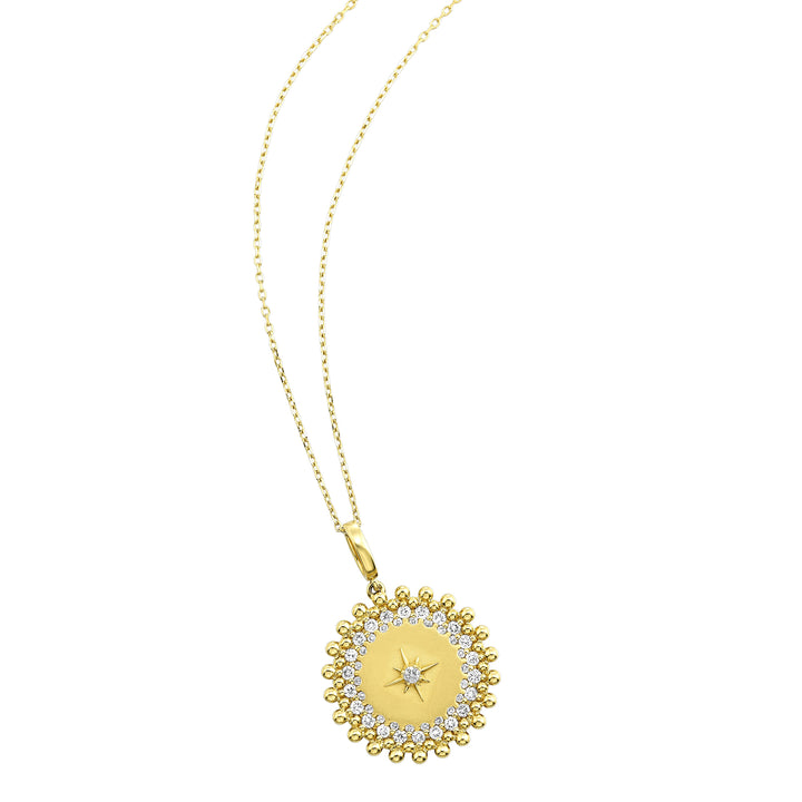 14Kt Yellow Gold Diamond 1/2Ctw Pendant
