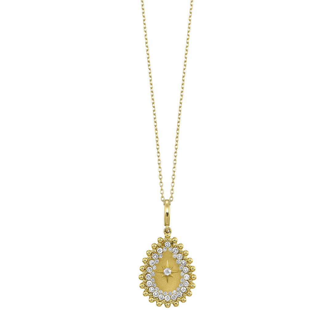 14Kt Yellow Gold Diamond 1/2Ctw Pendant