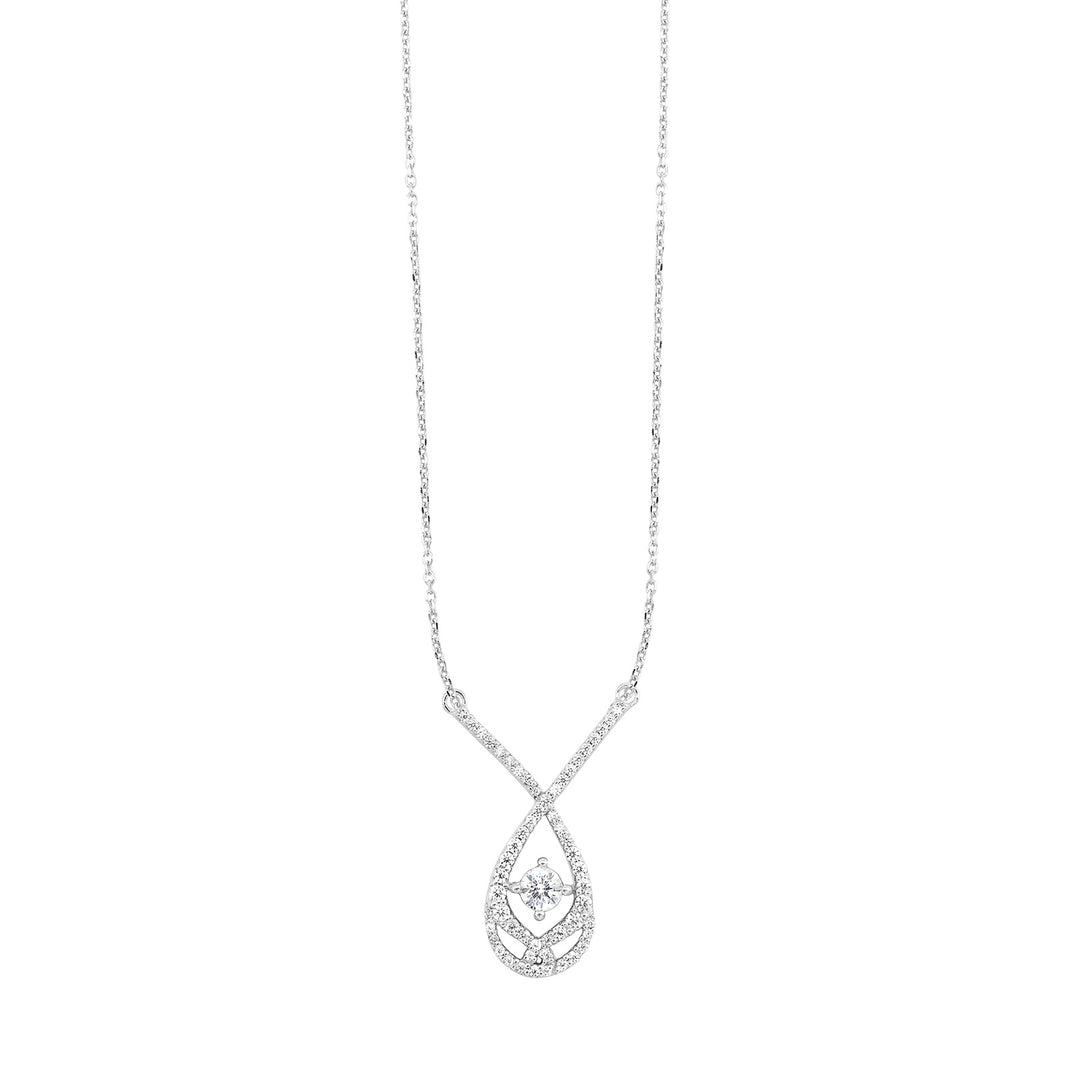 Silver Diamond 1/4Ctw Pendant