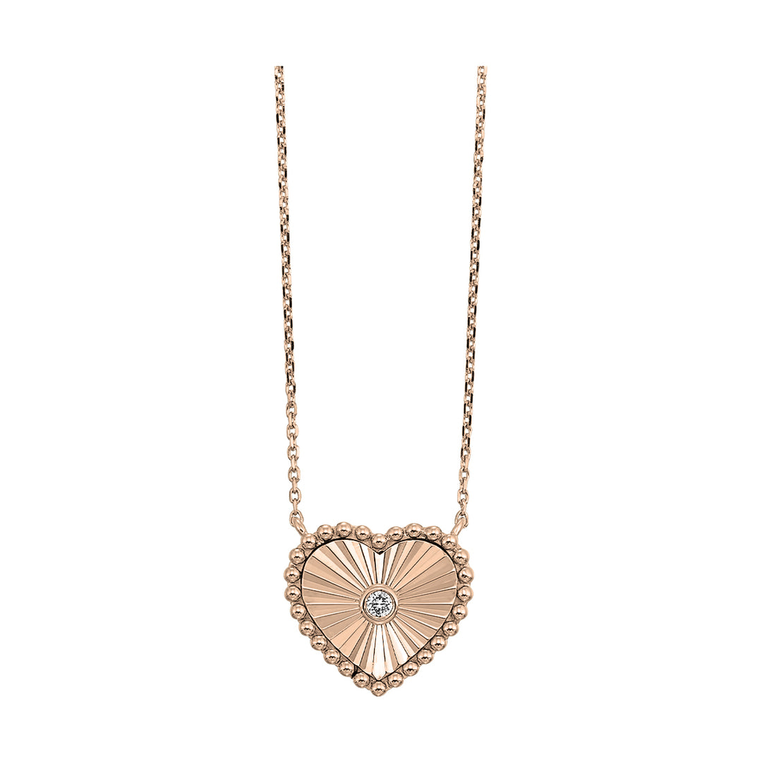 10Kt Rose Gold Diamond 1/50Ctw Pendant