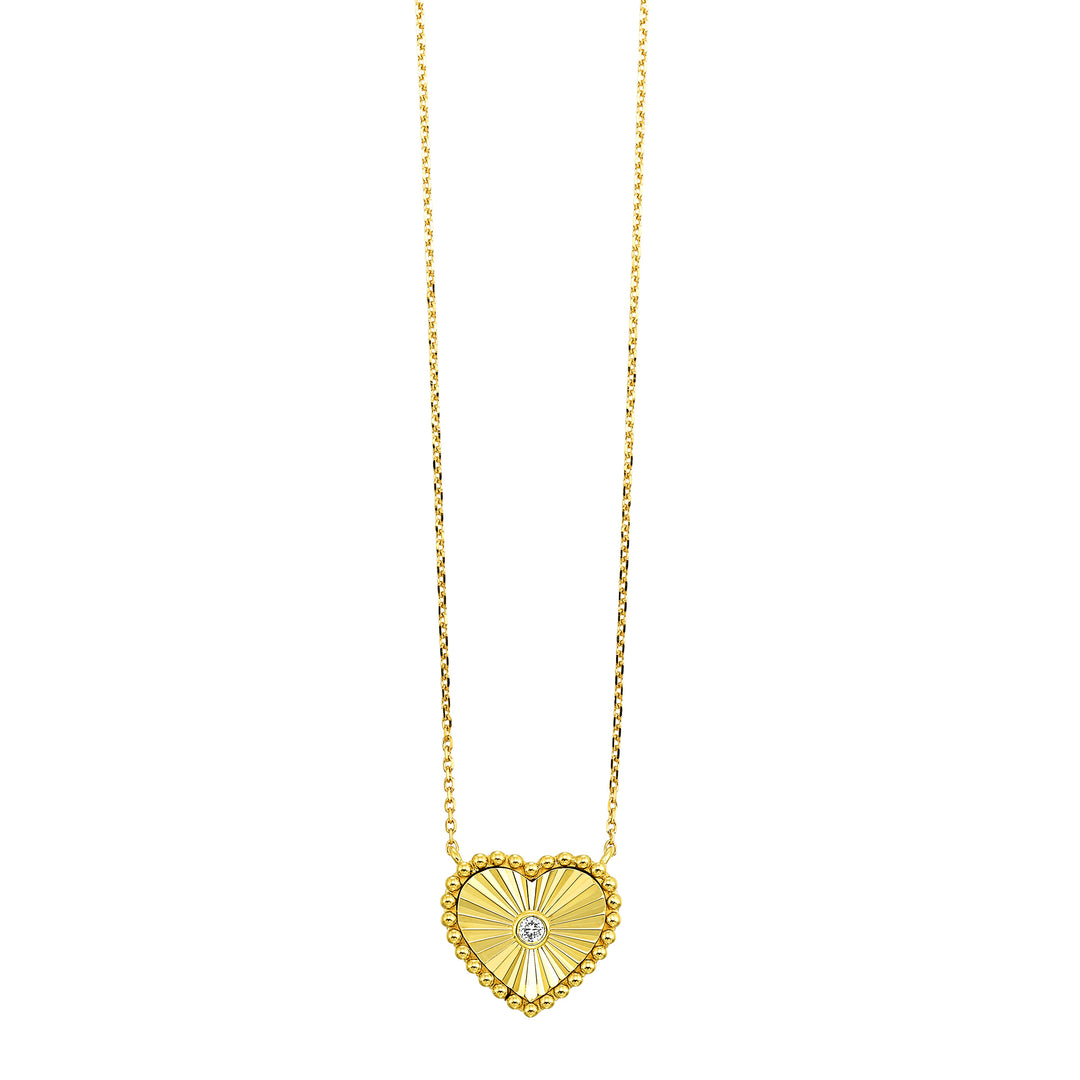10Kt Yellow Gold Diamond 1/50Ctw Pendant