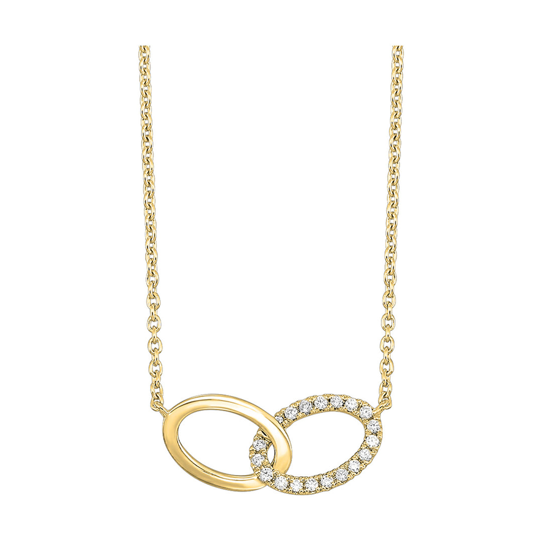 14Kt Yellow Gold Diamond 1/10Ctw Pendant