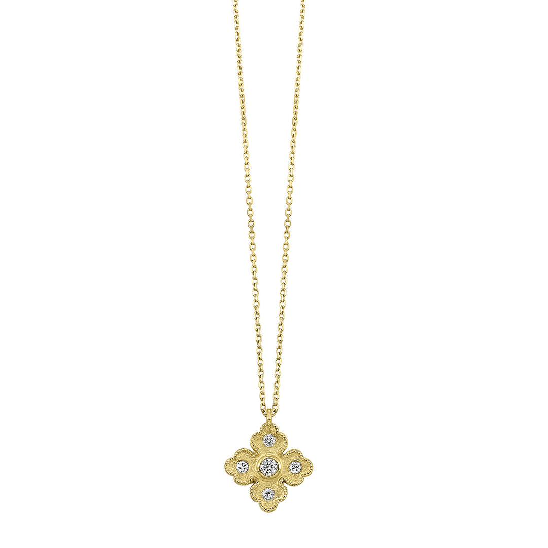 14Kt Yellow Gold Diamond 1/8Ctw Pendant