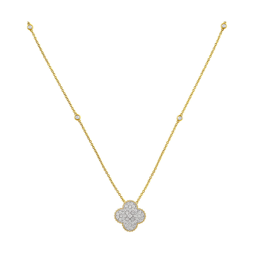 14Kt Yellow Gold Diamond 3/8Ctw Pendant