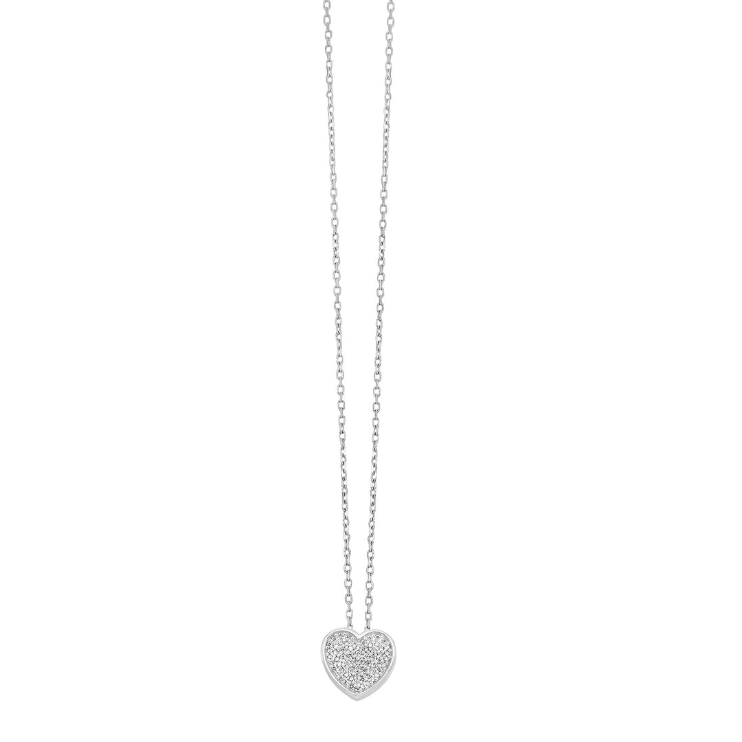Silver Diamond 1/10Ctw Pendant