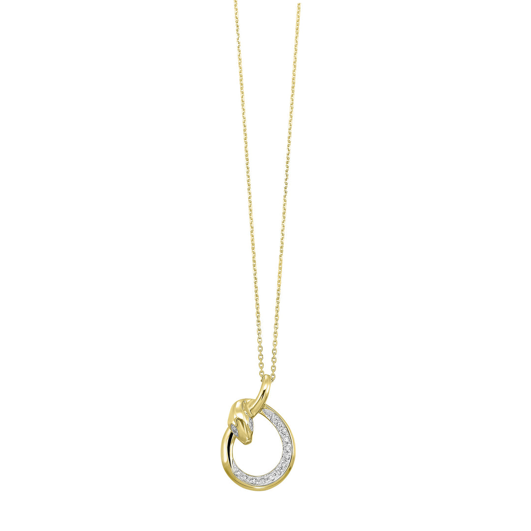 14Kt Yellow Gold Diamond 1/10Ctw Pendant