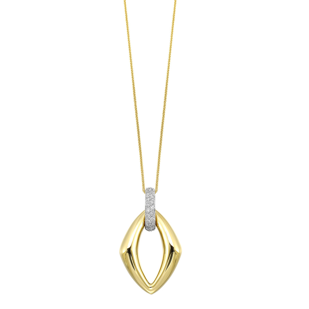 14Kt Yellow Gold Diamond 1/4Ctw Pendant