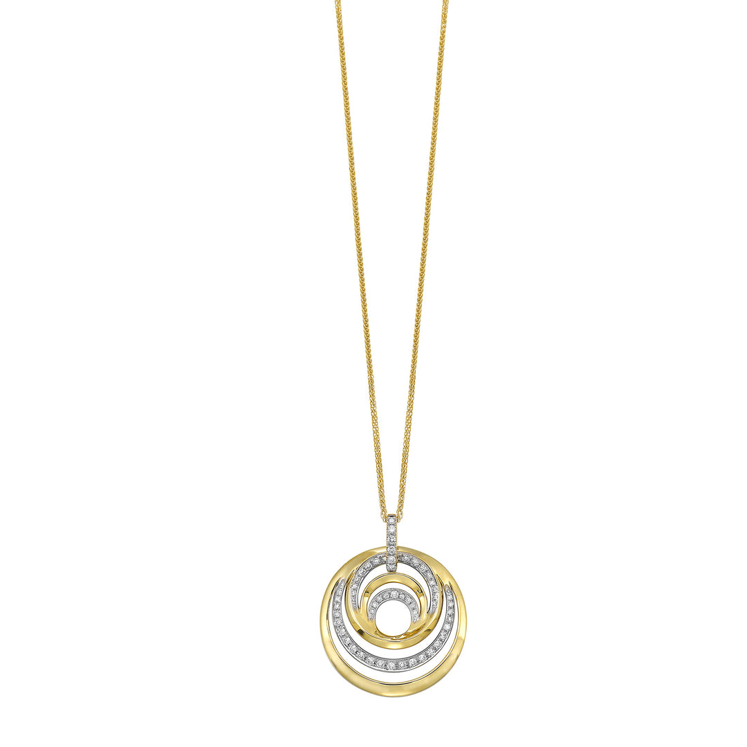 14Kt Yellow Gold Diamond 1/4Ctw Pendant