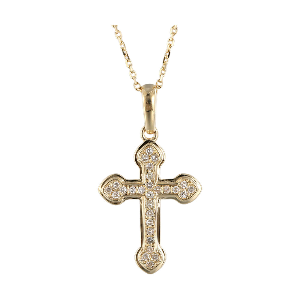 14Kt Yellow Gold Diamond 1/10Ctw Pendant