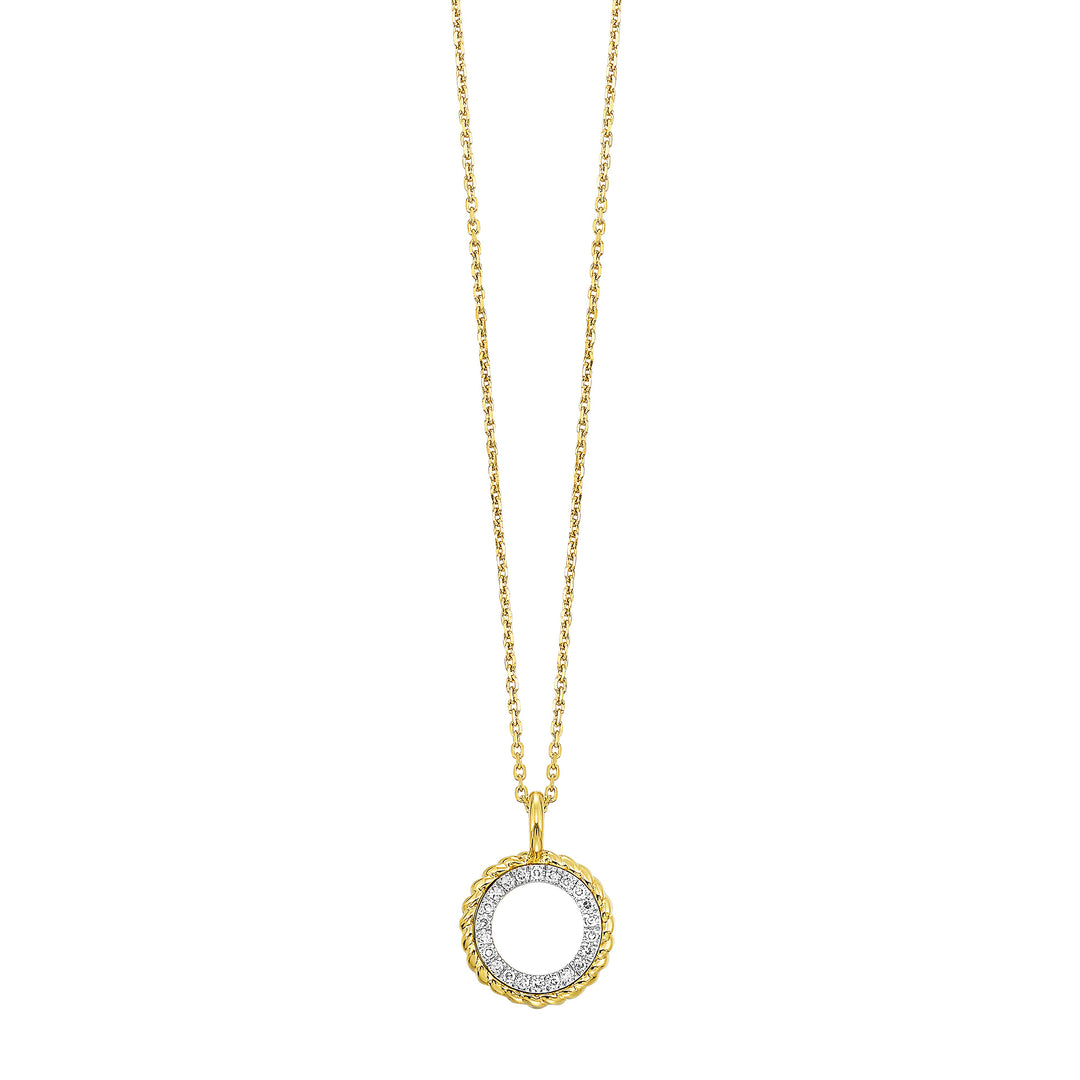 14Kt Yellow Gold Diamond 1/20Ctw Pendant