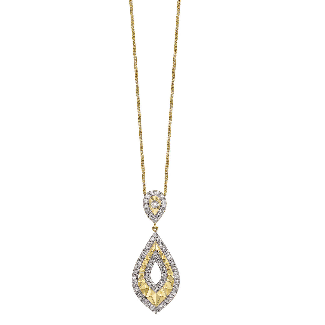 14Kt Yellow Gold Diamond 3/8Ctw Pendant