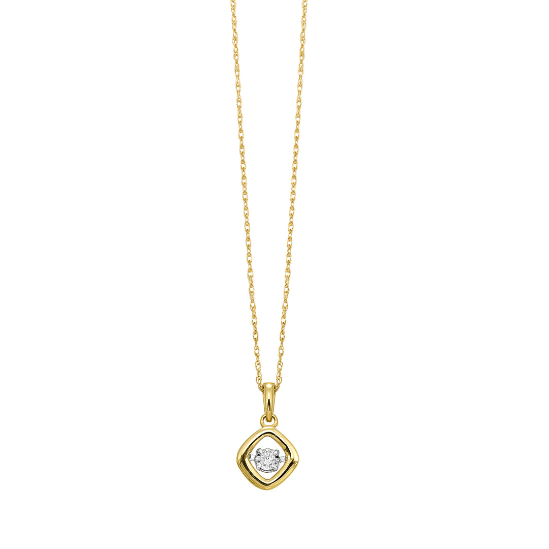 10Kt Yellow Gold Diamond 1/25Ctw Pendant