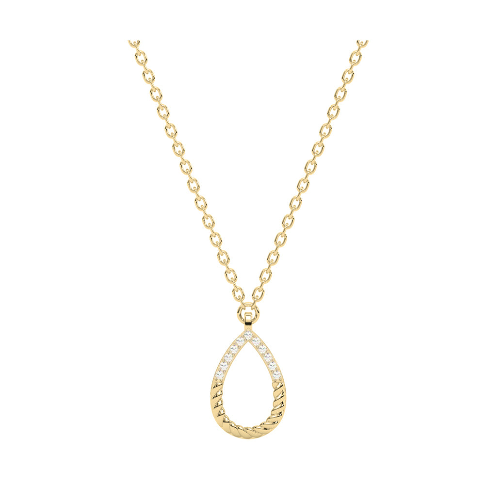 14Kt Yellow Gold Diamond 1/25Ctw Pendant