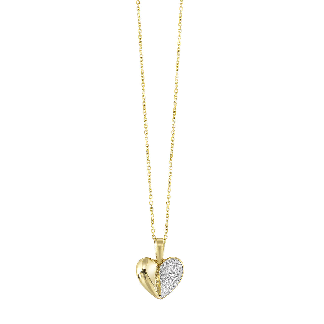 10Kt Yellow Gold Diamond 1/10Ctw Pendant