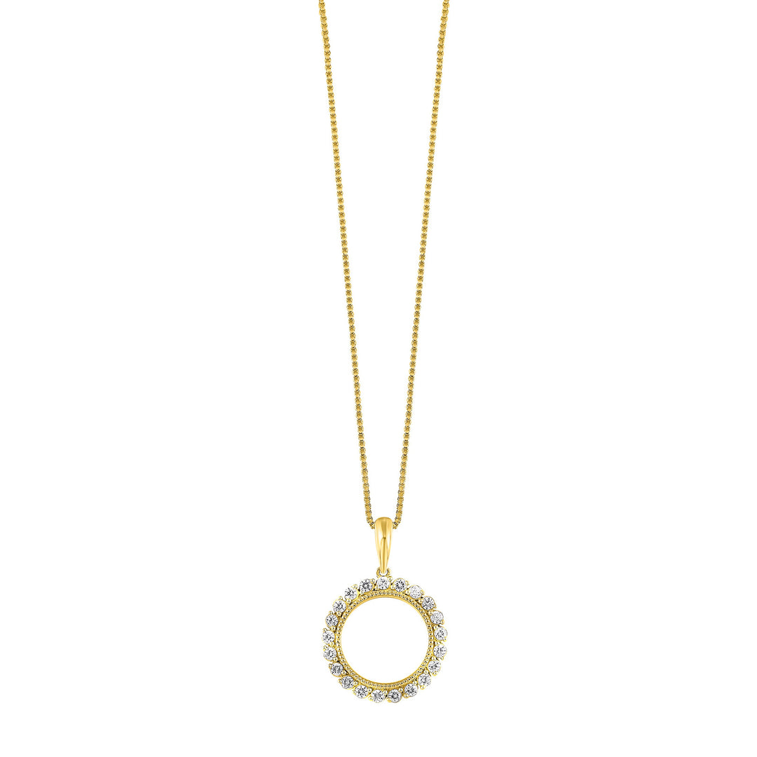 14Kt Yellow Gold Diamond 1/4Ctw Pendant