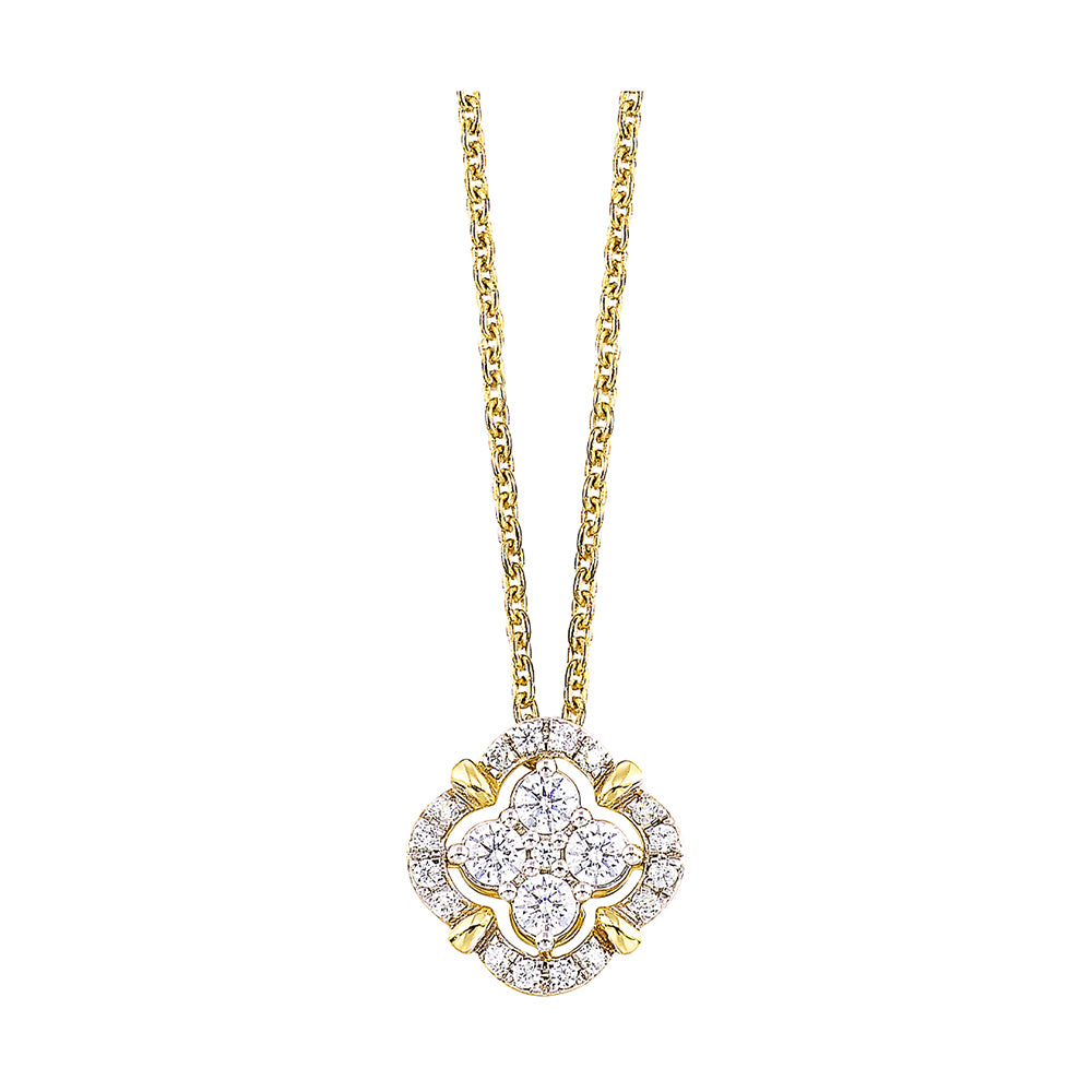 14Kt Yellow Gold Diamond 1/3Ctw Pendant