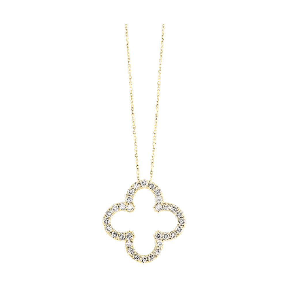 14Kt Yellow Gold Diamond 1/4Ctw Pendant