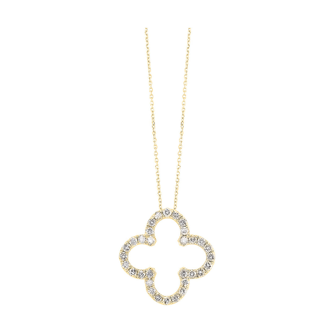 14Kt Yellow Gold Diamond 1/2Ctw Pendant