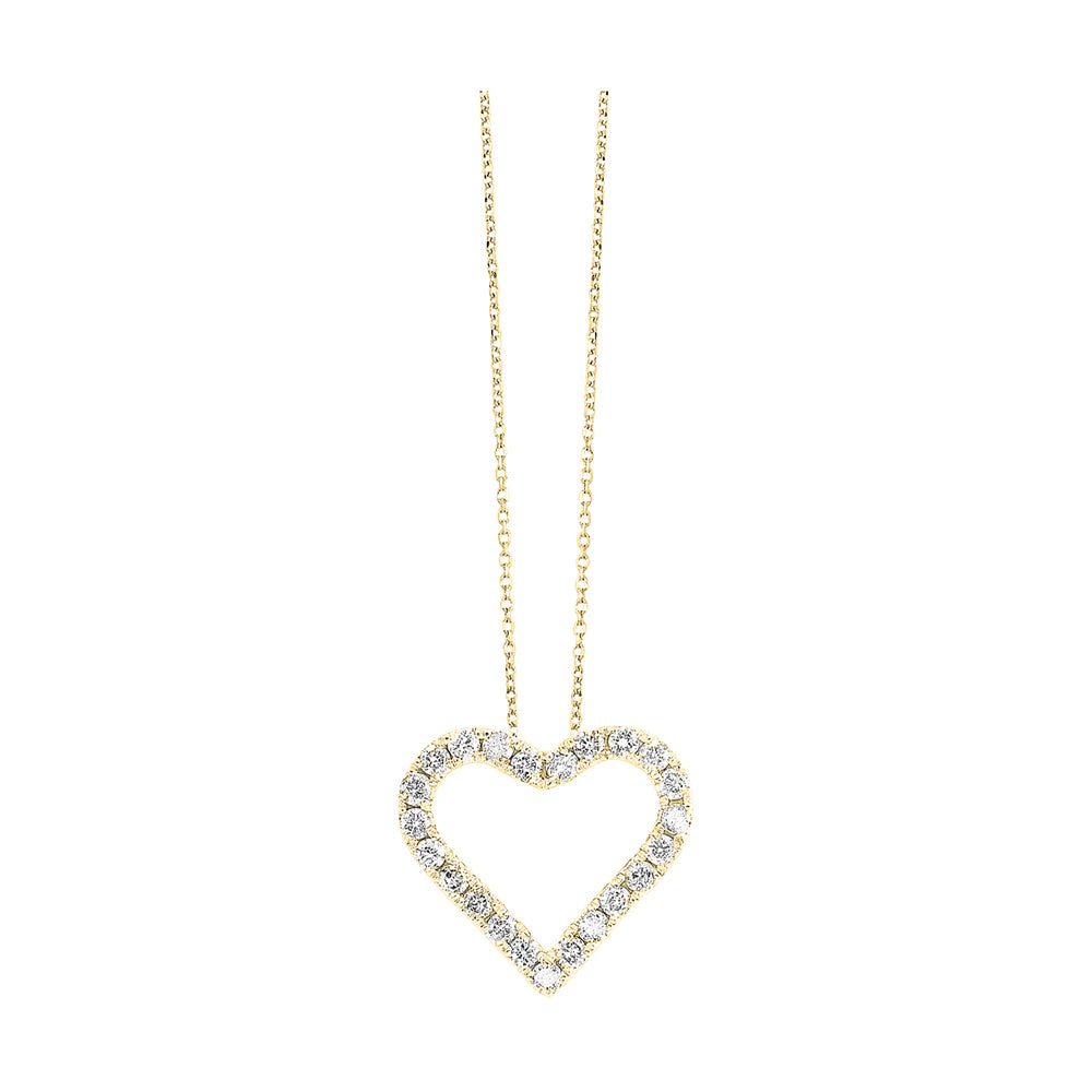 14Kt Yellow Gold Diamond 1Ctw Pendant