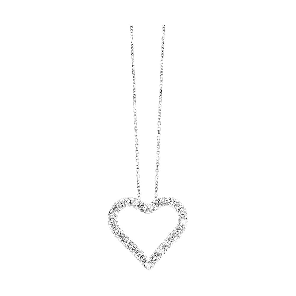 14Kt White Gold Diamond 1Ctw Pendant