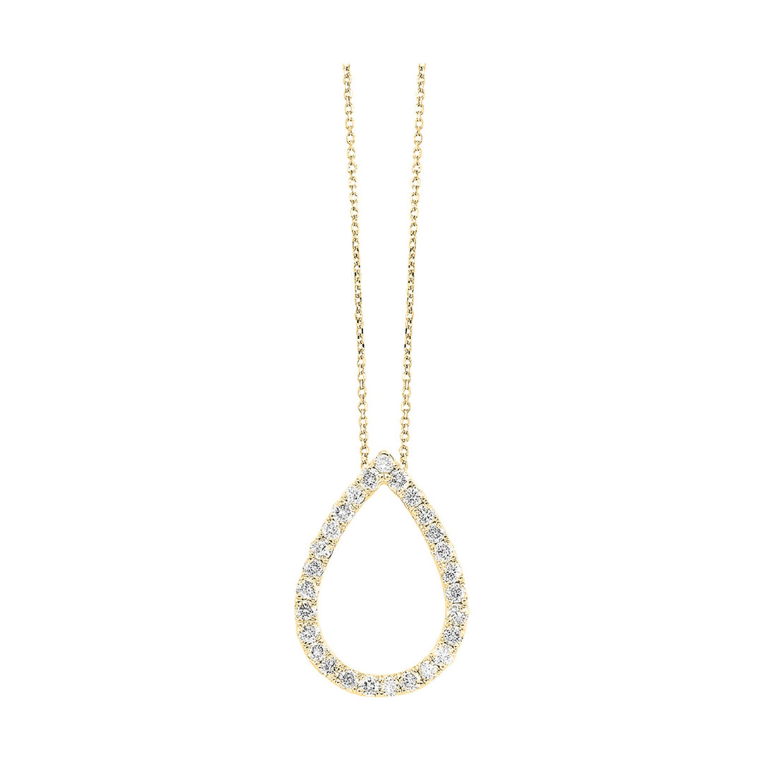 14Kt Yellow Gold Diamond 1/2Ctw Pendant
