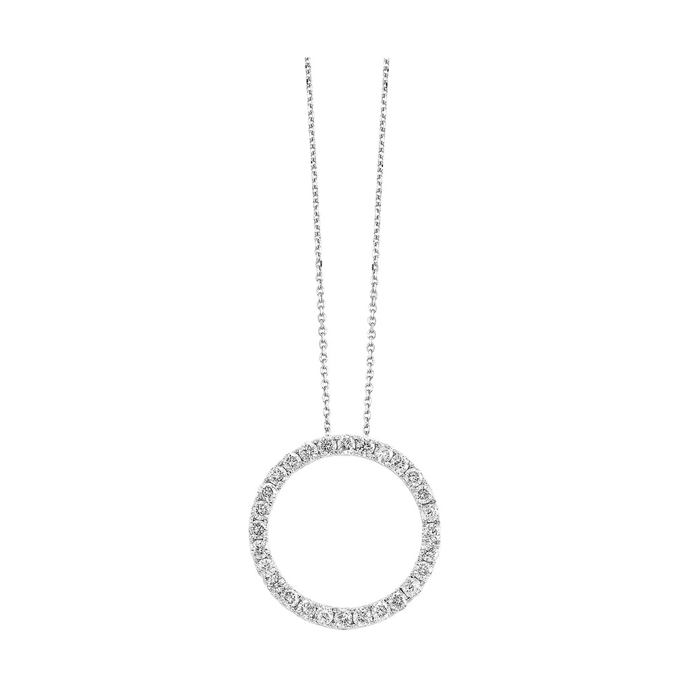 14Kt White Gold Diamond 1/2Ctw Pendant