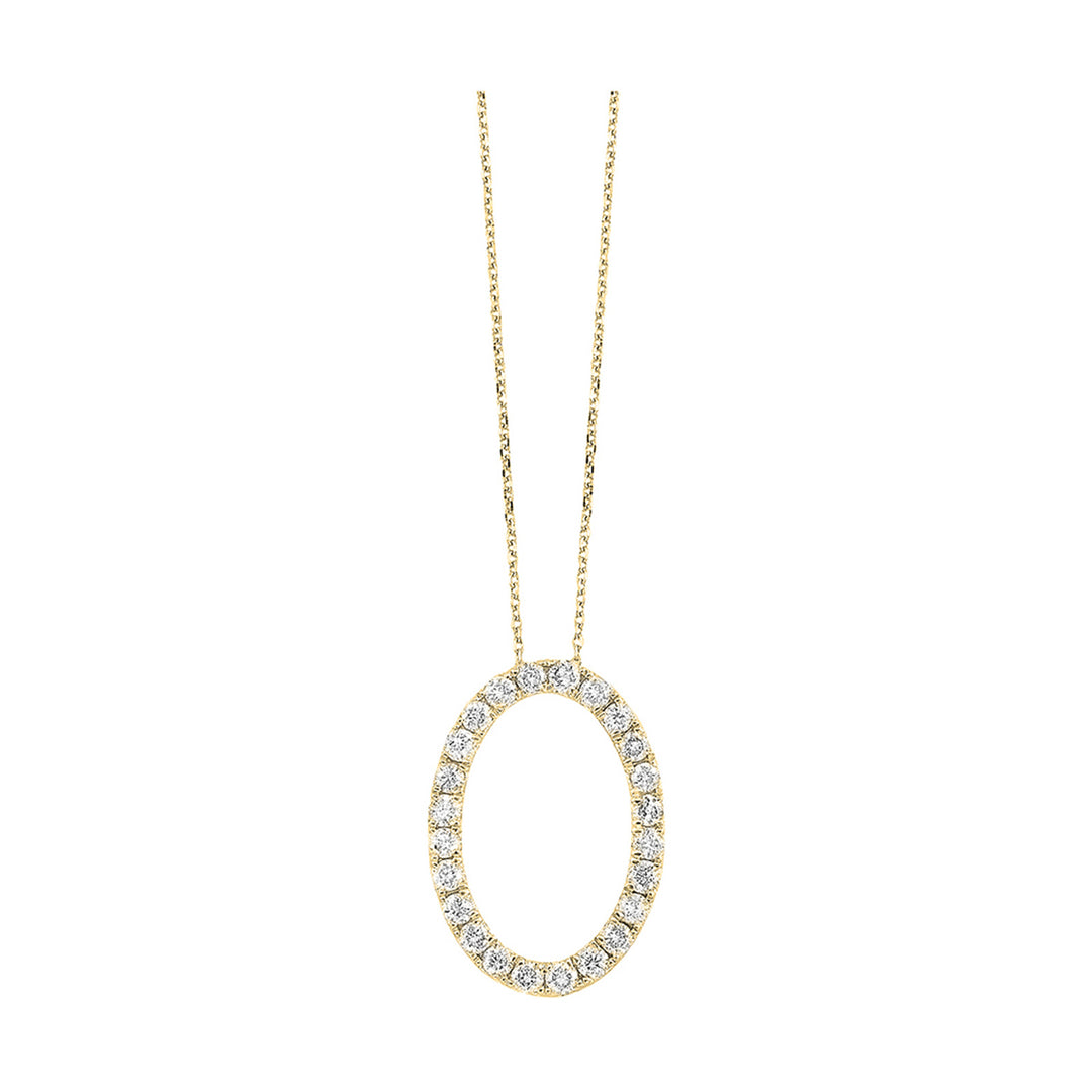 14Kt Yellow Gold Diamond 1/2Ctw Pendant