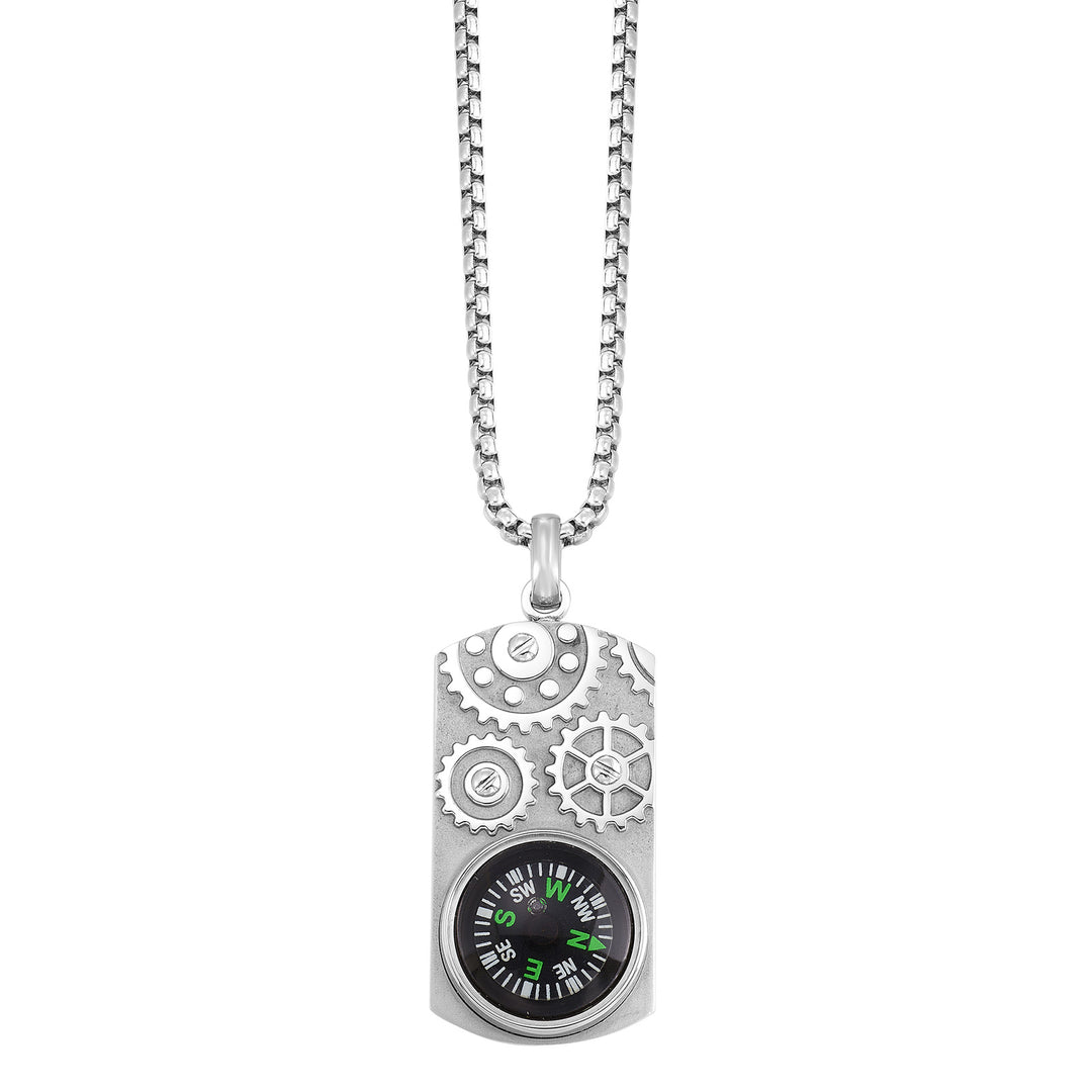 Steel White Pendant