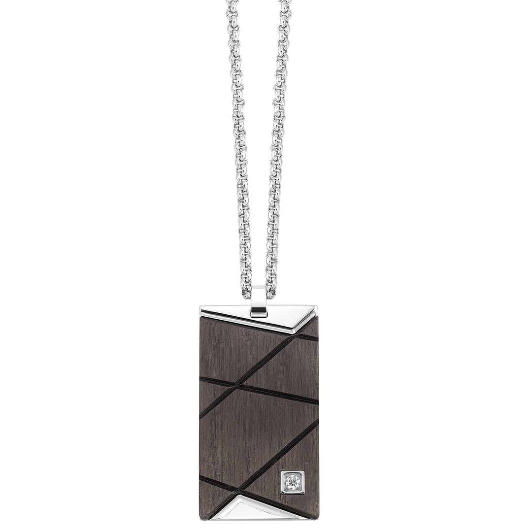 Steel White Pendant