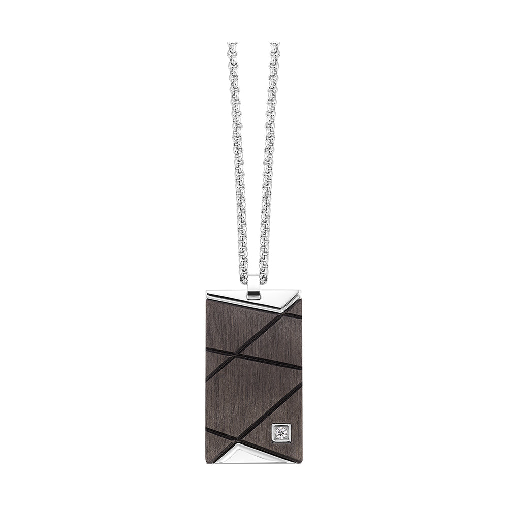 Steel White Pendant