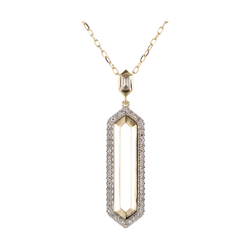 14Kt Yellow Gold Diamond 1/7Ctw Pendant