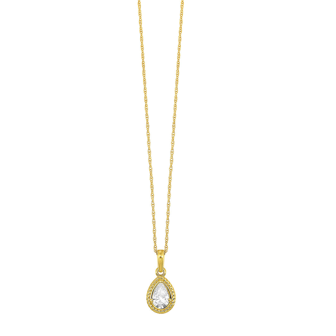 14Kt Yellow Gold Diamond 1/3Ctw Pendant
