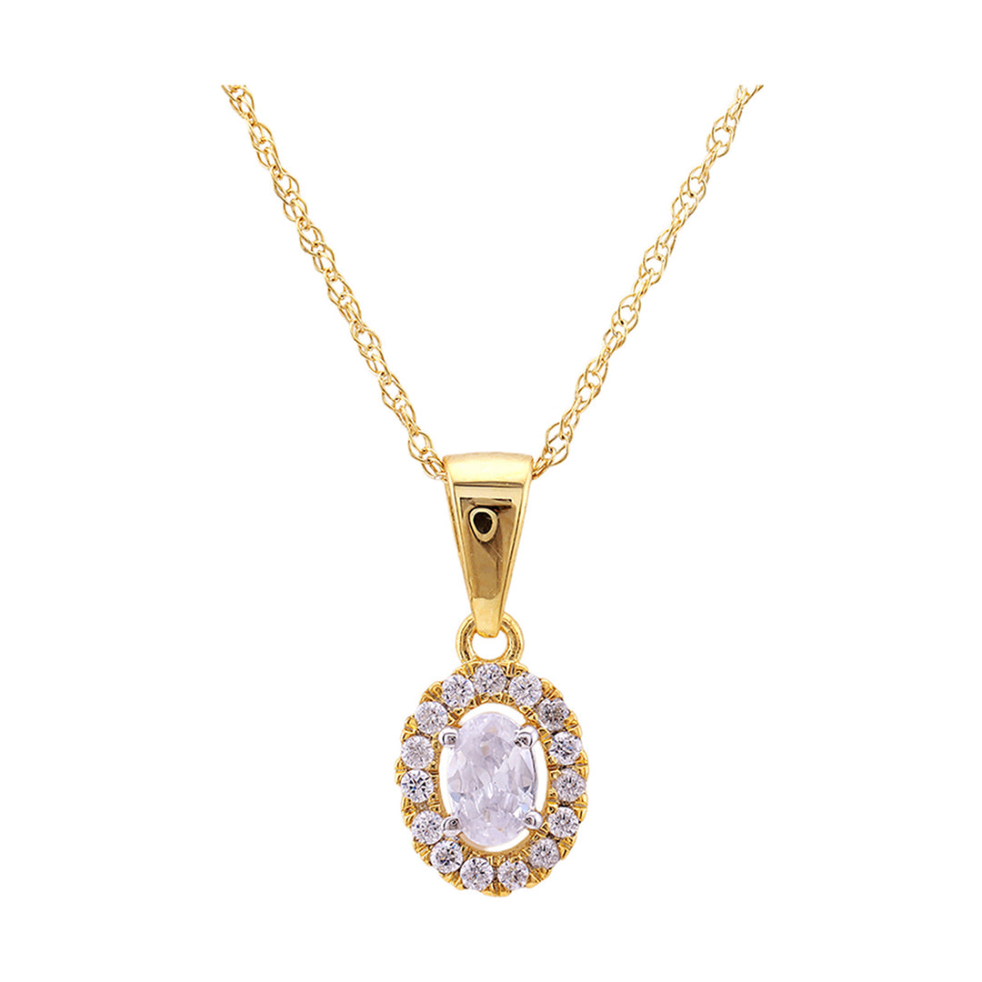 14Kt Yellow Gold Diamond 1/4Ctw Pendant