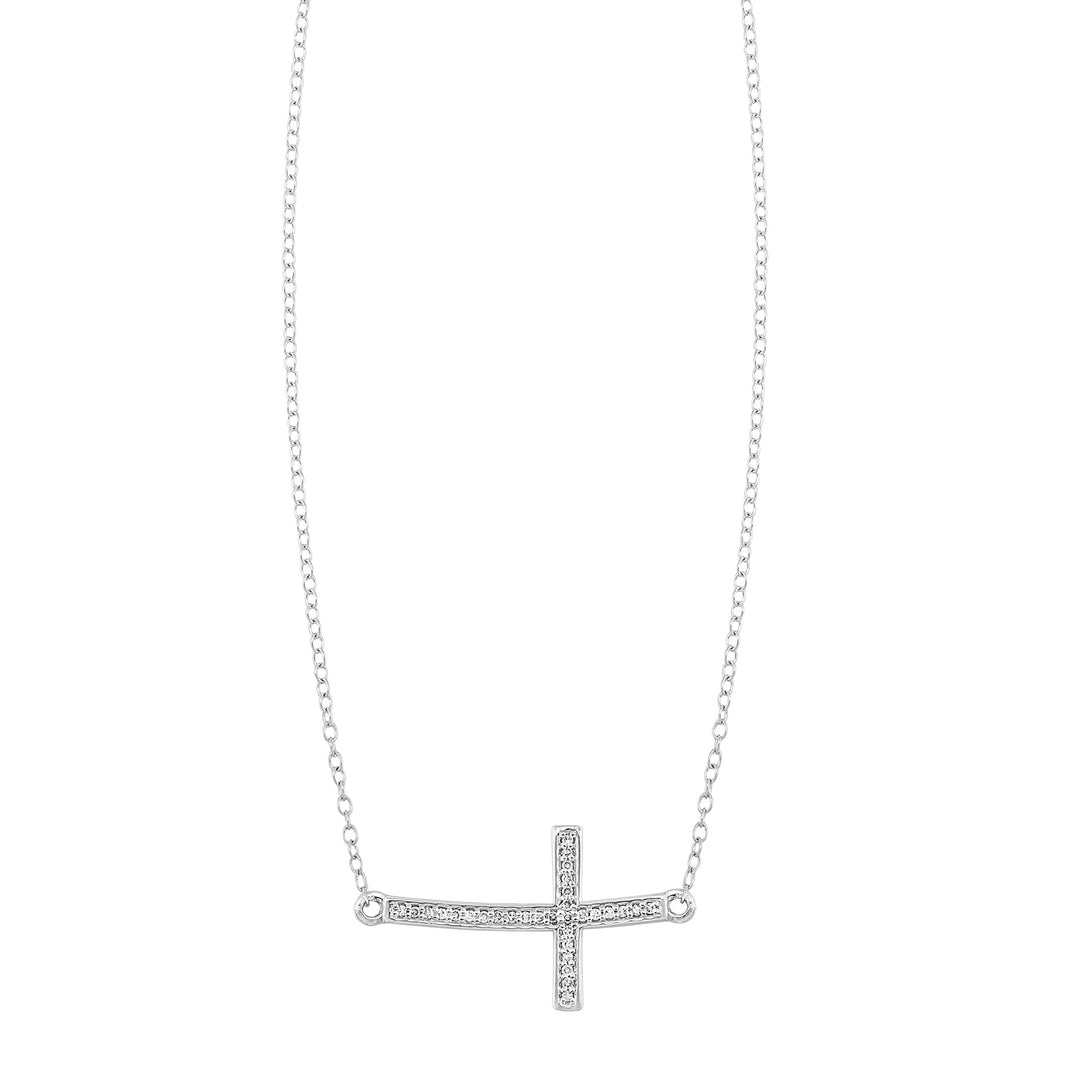 Silver Diamond 1/10Ctw Pendant