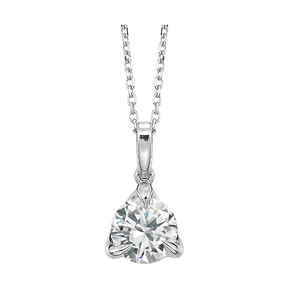 14Kt White Gold Diamond 1Ctw Pendant
