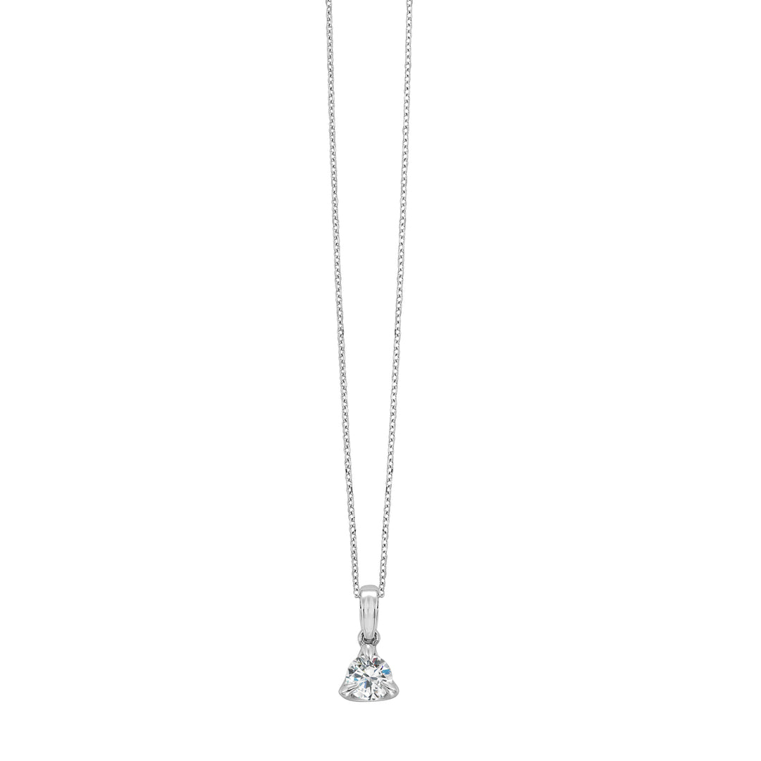 14Kt White Gold Diamond 1/4Ctw Pendant