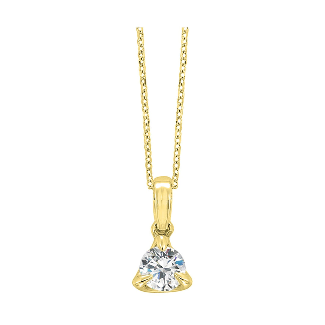 14Kt Yellow Gold Diamond 1/4Ctw Pendant