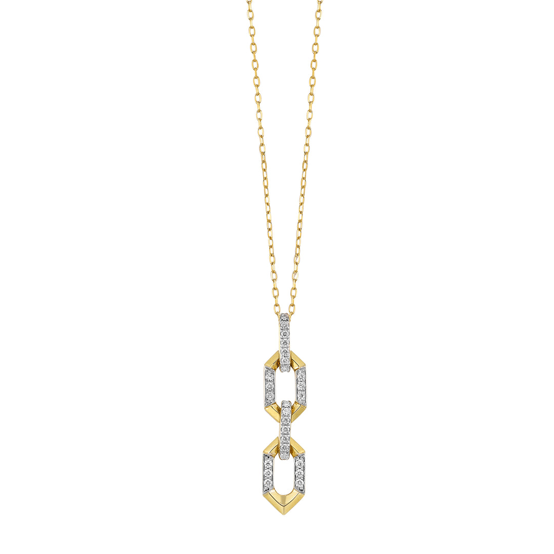 14Kt Yellow Gold Diamond 1/5Ctw Pendant