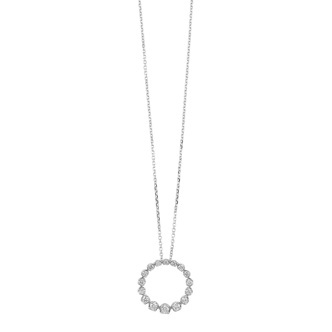 14Kt White Gold Diamond 1/4Ctw Pendant