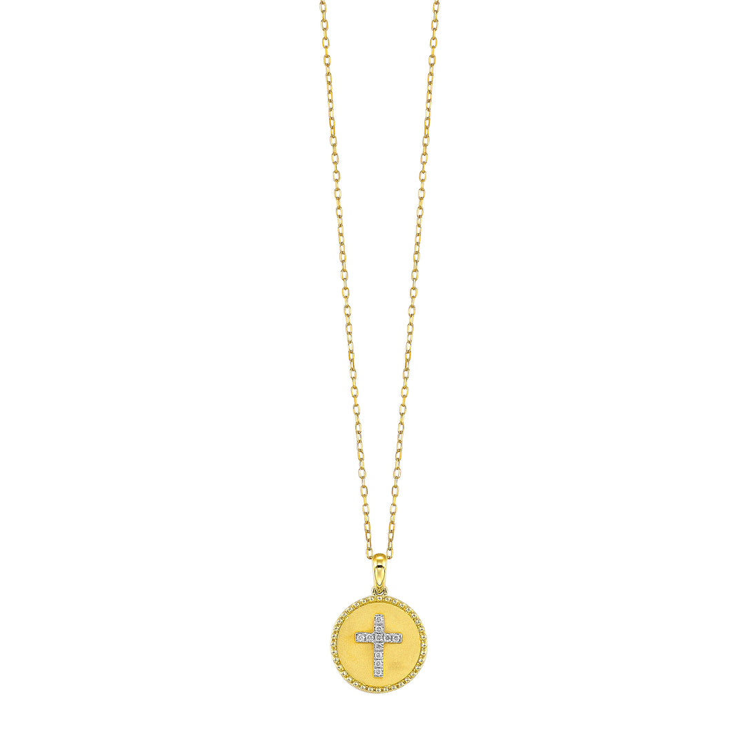 14Kt Yellow Gold Diamond 1/15Ctw Pendant