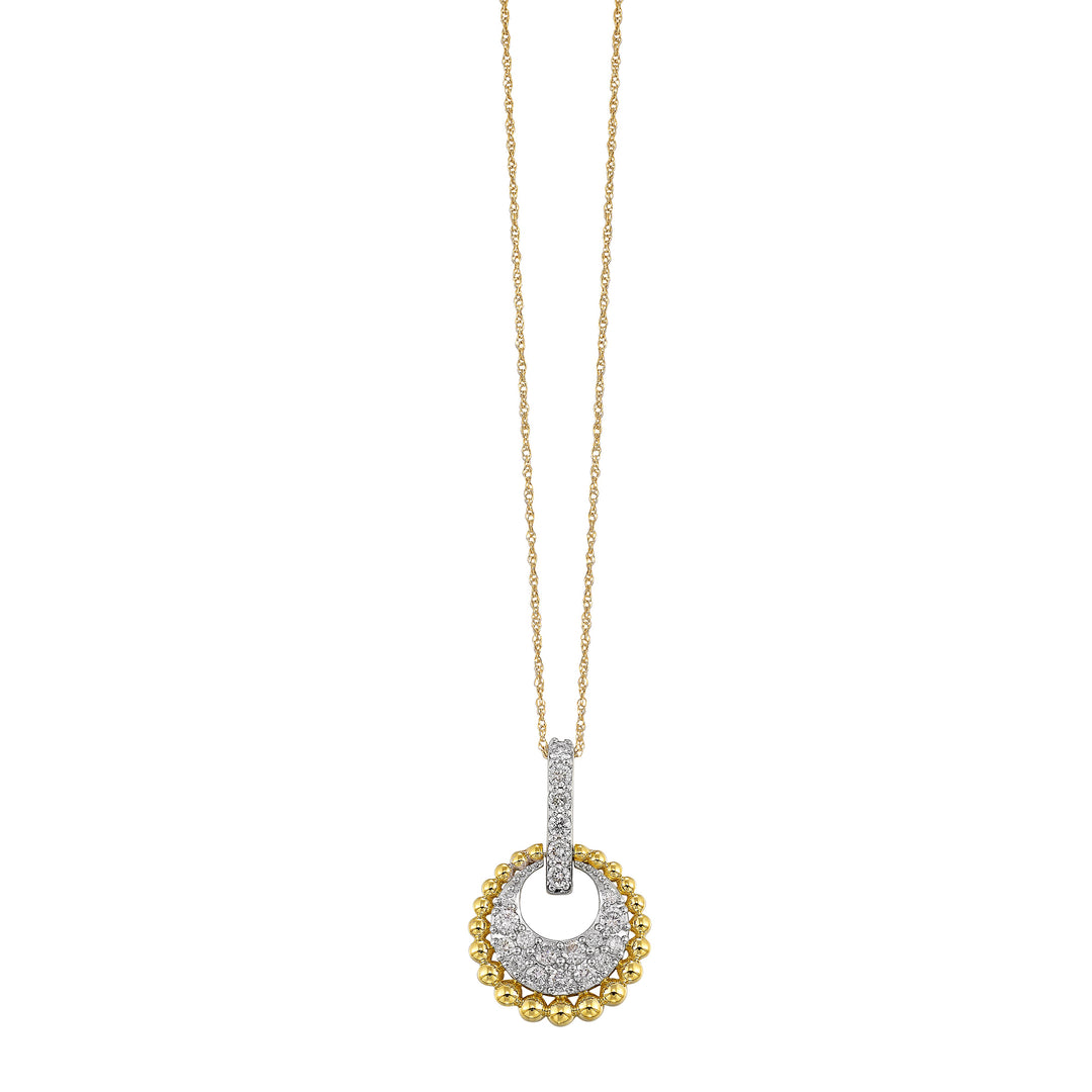 10Kt Yellow Gold Diamond 1/2Ctw Pendant