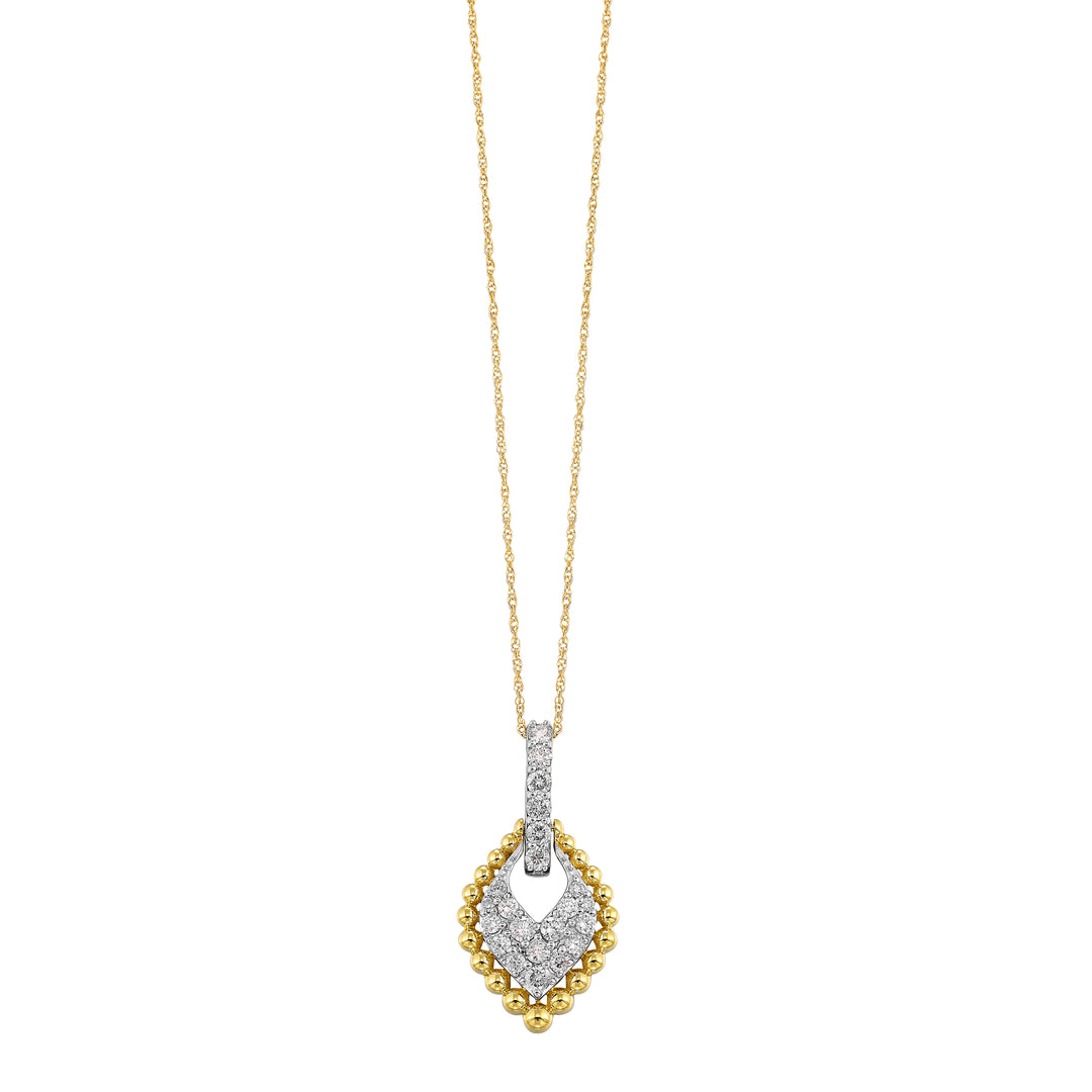 10Kt Yellow Gold Diamond 1/2Ctw Pendant