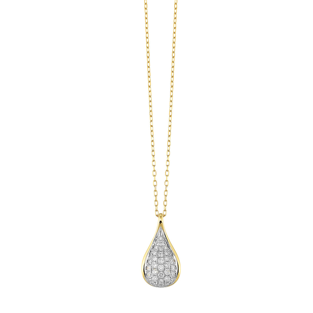 14Kt Yellow Gold Diamond 1/2Ctw Pendant