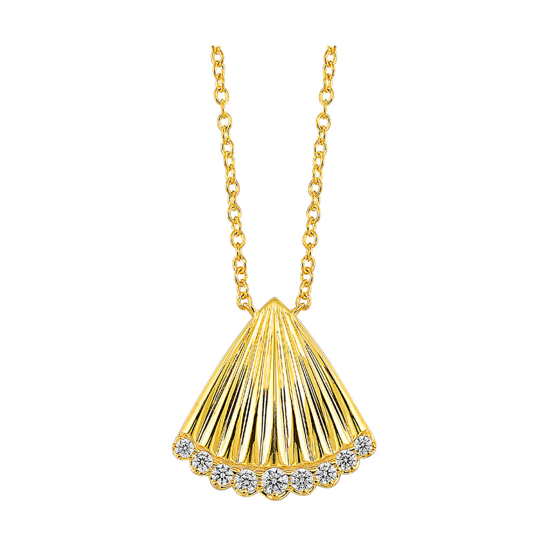 14Kt Yellow Gold Diamond 1/7Ctw Pendant