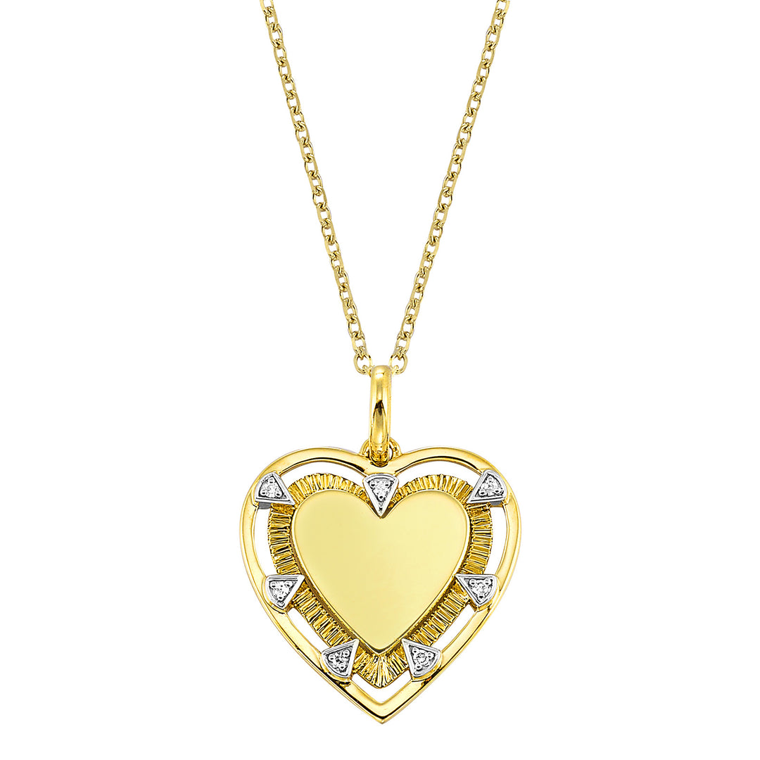 14Kt Yellow Gold Diamond 1/50Ctw Pendant