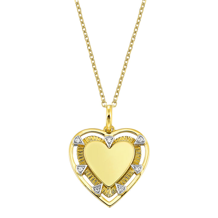 14Kt Yellow Gold Diamond 1/50Ctw Pendant