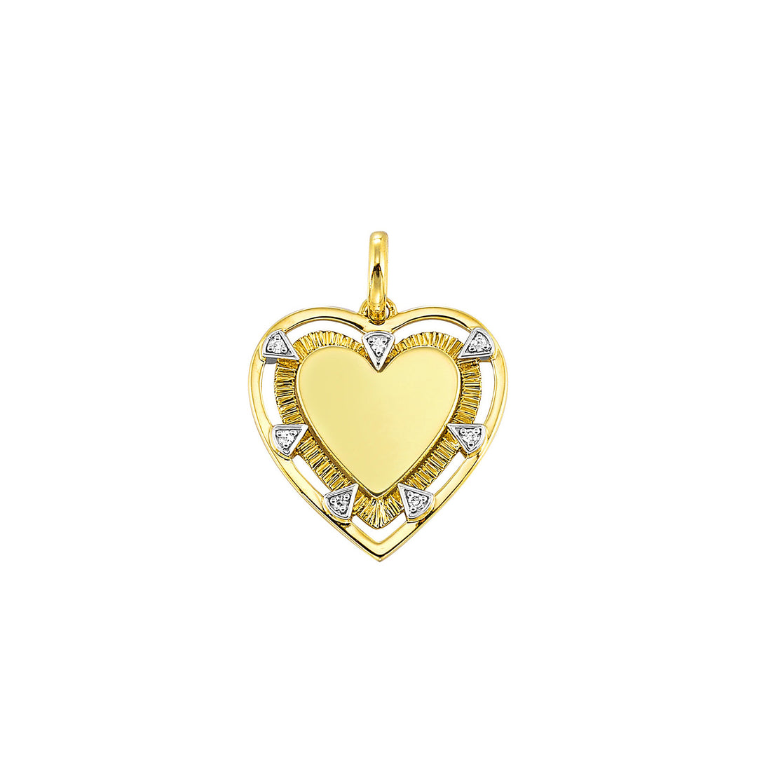 14Kt Yellow Gold Diamond 1/50Ctw Pendant