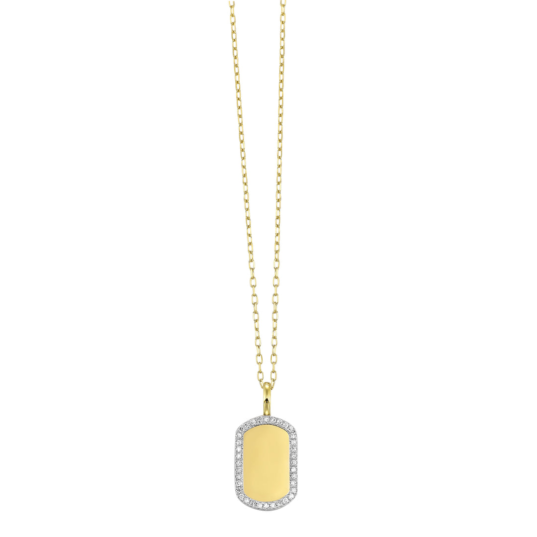 14Kt Yellow Gold Diamond 1/10ctw Pendant