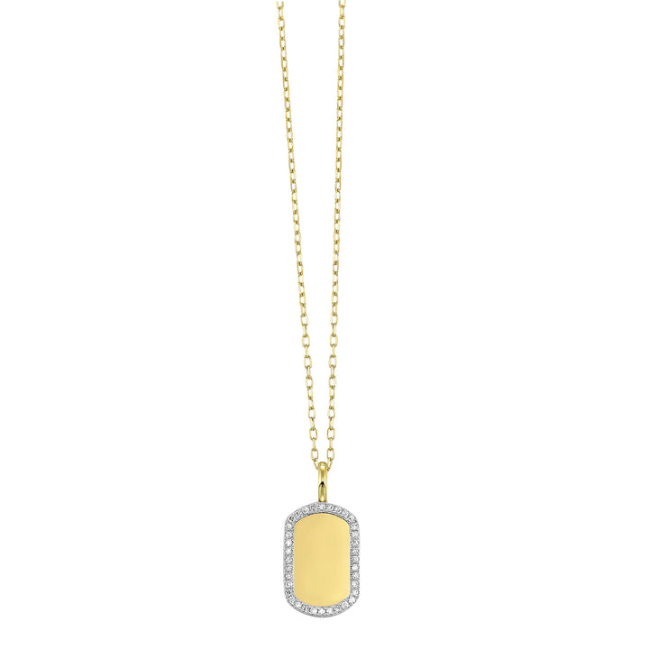 14Kt Yellow Gold Diamond 1/10ctw Pendant