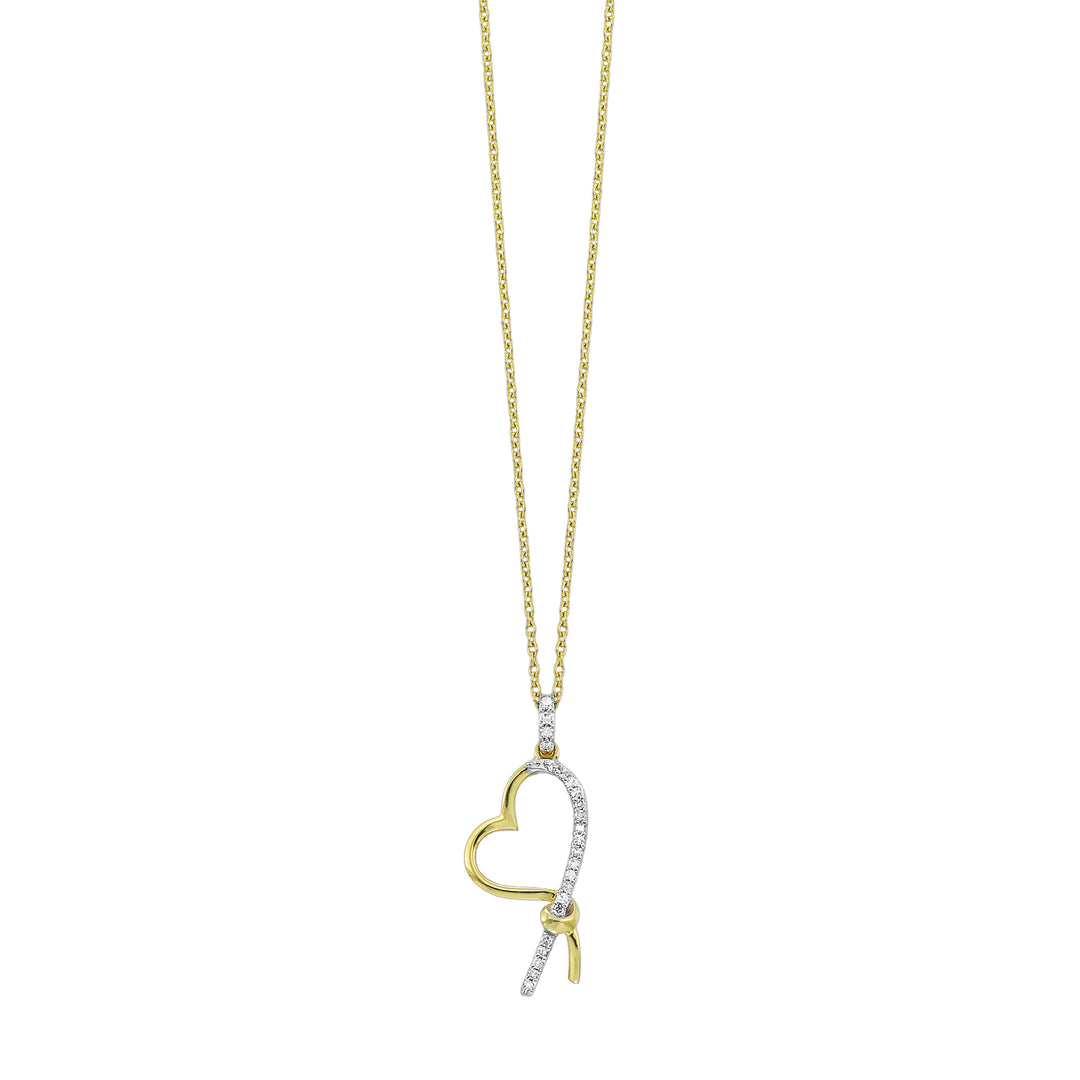 10Kt Yellow Gold Diamond 1/20Ctw Pendant